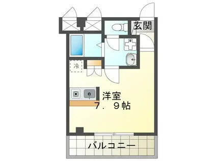 エクセレントR&K(ワンルーム/3階)の間取り写真