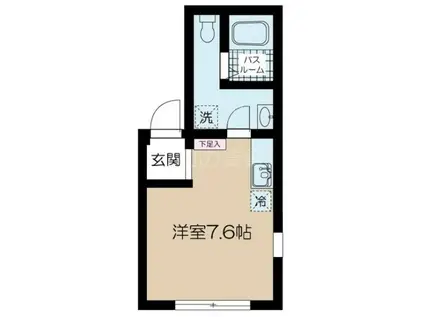 BELLE SCENE HIRAMA-ベルセーヌ平間-(ワンルーム/3階)の間取り写真