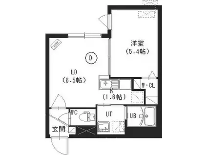 ORIGIN (1LDK/3階)の間取り写真