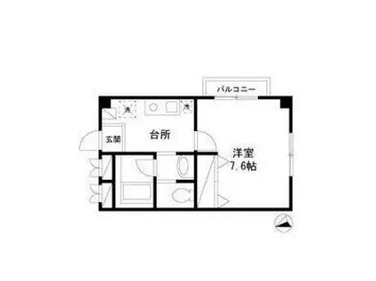 ハイーヴィレッジオ(1K/3階)の間取り写真