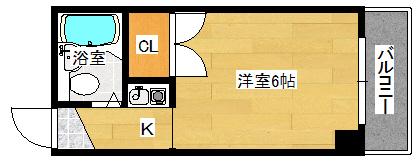 サンシャイン舟入本町(ワンルーム/11階)の間取り写真