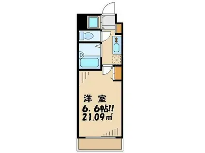 ガーラプレイス八幡山壱番館(1K/3階)の間取り写真