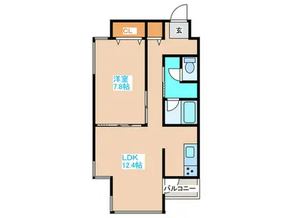 藤井ビル裏参道(1LDK/4階)の間取り写真