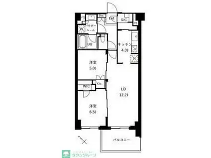 ザ・ケンジントン・レジデンスときわ台(2LDK/1階)の間取り写真