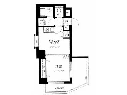 パークウェル神田イースト(1DK/7階)の間取り写真