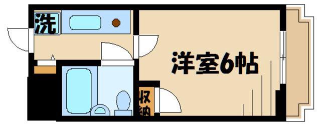 ハイムピア21(ワンルーム/1階)の間取り写真
