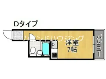 インペリアル住吉大社(ワンルーム/6階)の間取り写真