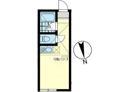 ユナイト能見台エルドレッド(ワンルーム/1階)の間取り写真