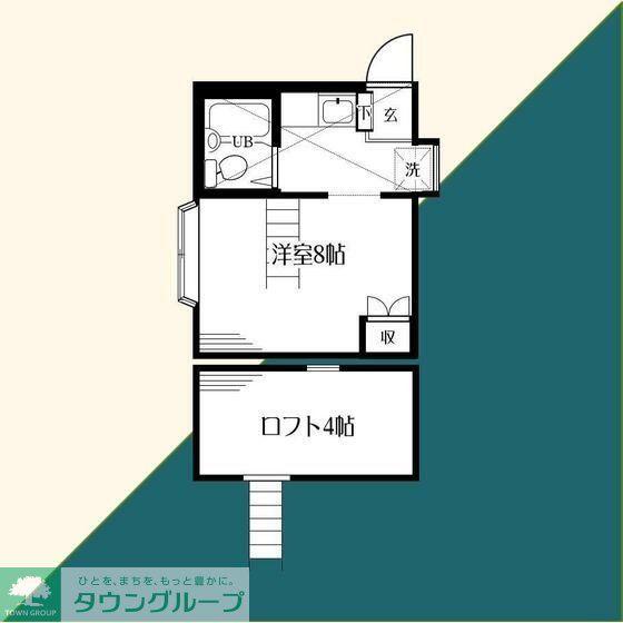 アルカディア 湘南(ワンルーム/2階)の間取り写真