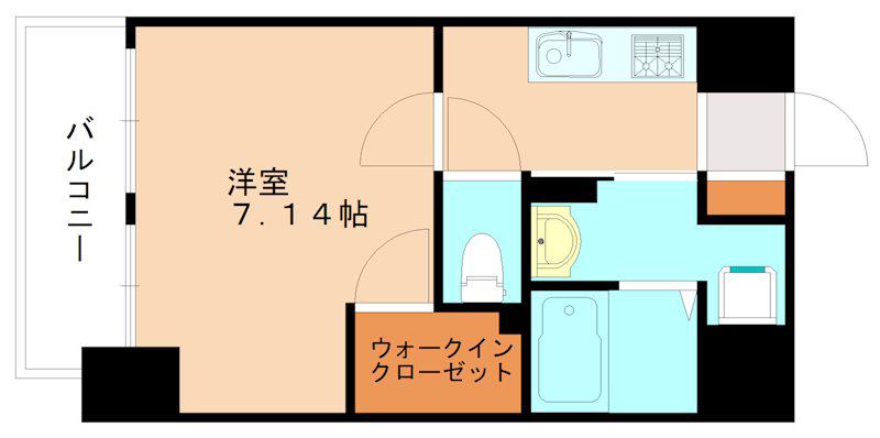 PROTOCITYTOBATA(1K/3階)の間取り写真