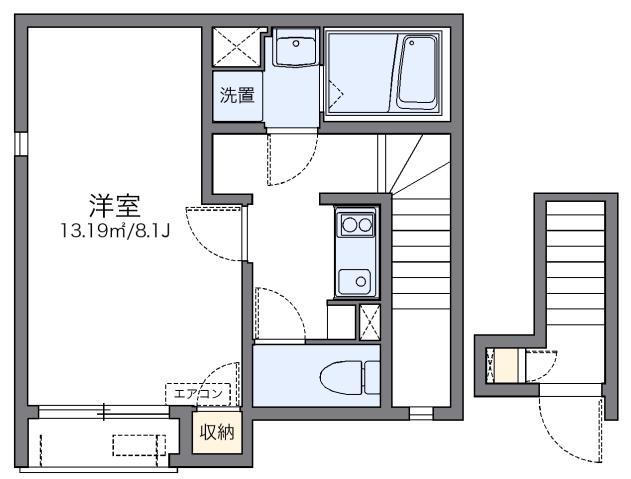 レオネクスト出村(1K/2階)の間取り写真