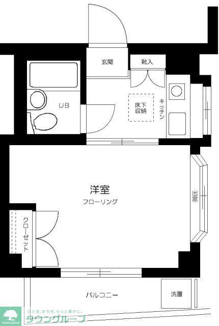 ヴィオラ目白(1K/1階)の間取り写真