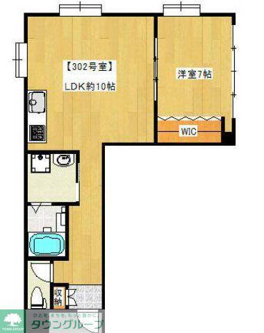ルアーナ原市(1LDK/3階)の間取り写真