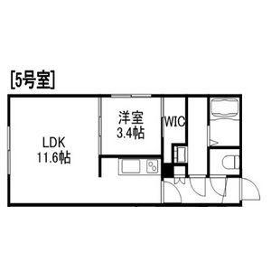 PINE HILLS環状通東(1LDK/4階)の間取り写真