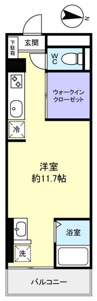 J.P.ROUTE312(ワンルーム/2階)の間取り写真