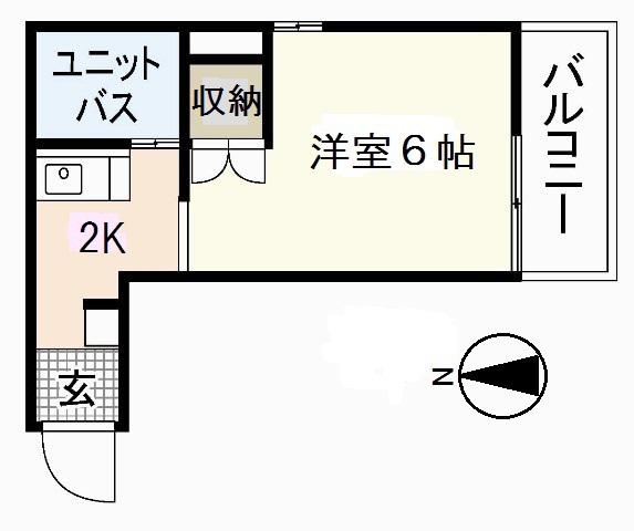 PETIT PAS大芝(1K/3階)の間取り写真