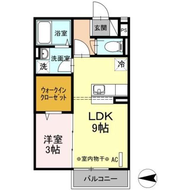 DREAMER HOUSE(1LDK/2階)の間取り写真