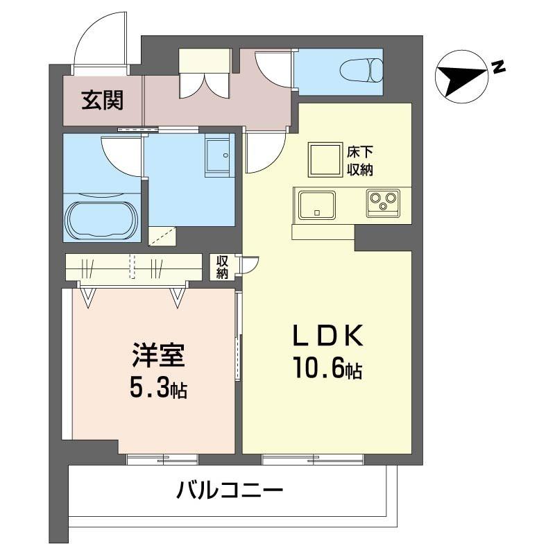カ・ピリナ柏(1LDK/1階)の間取り写真