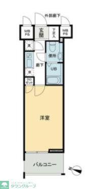 パトリア九段下(1K/14階)の間取り写真