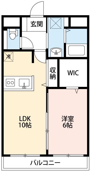 タカラビル(1LDK/7階)の間取り写真
