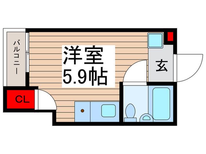 トップ新小岩(ワンルーム/1階)の間取り写真