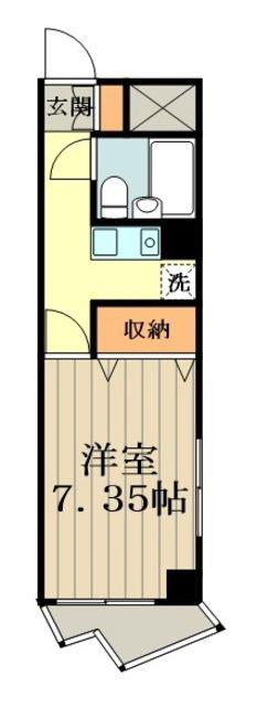 KS SQUARE(1K/10階)の間取り写真