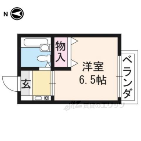 ロイヤルハイツナカムラ(1K/1階)の間取り写真
