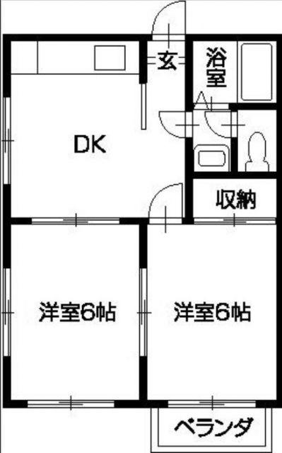 シトラスーエス(2DK/3階)の間取り写真