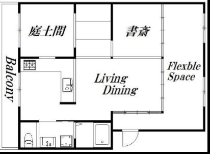 寺島レジデンス(1LDK/1階)の間取り写真