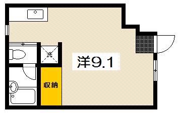 アロベスタ串戸(1K/1階)の間取り写真
