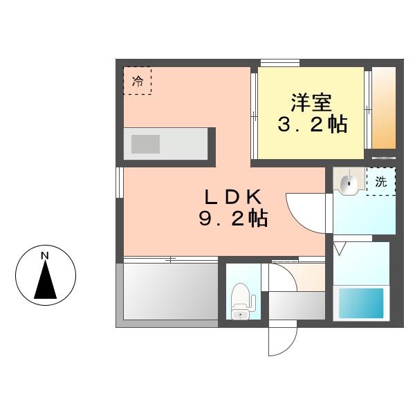 レガリストシャルマン(1LDK/3階)の間取り写真