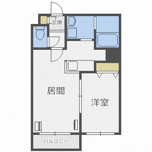 ル・ファールN3(1LDK/3階)の間取り写真