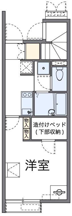 レオネクスト翼II(1K/1階)の間取り写真