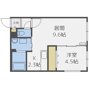 CIAFUL(1LDK/1階)の間取り写真