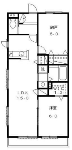 クラインフェルド(1SLDK/1階)の間取り写真