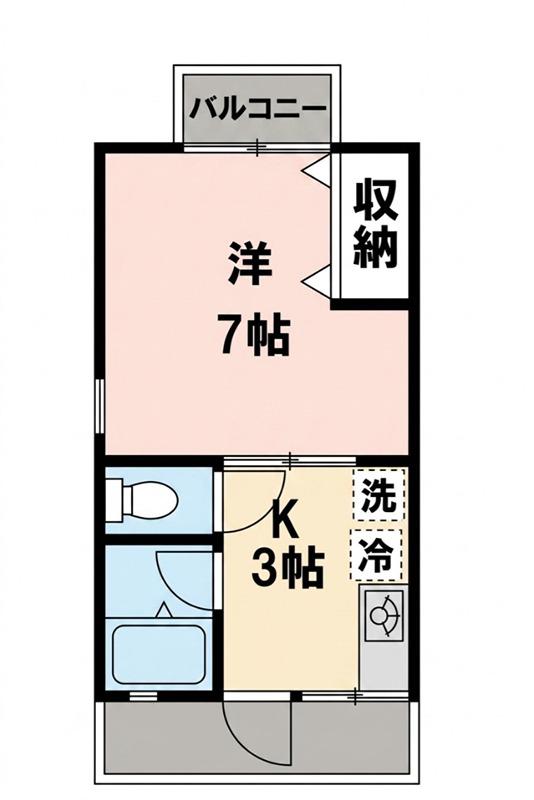 アーバンライフ(1K/2階)の間取り写真
