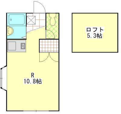 ベストB(ワンルーム/1階)の間取り写真