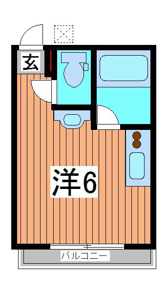 フィオーレ(ワンルーム/1階)の間取り写真
