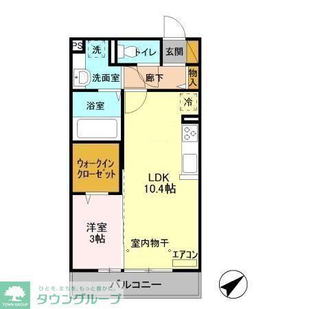 SORTE.S.K(1LDK/2階)の間取り写真