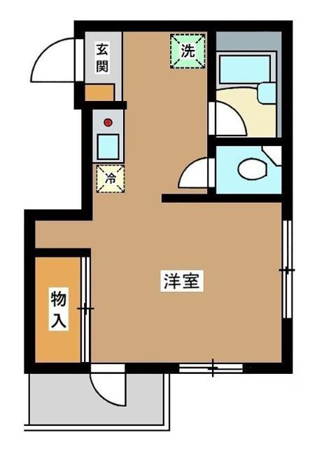 メゾンプルミエール(1K/2階)の間取り写真