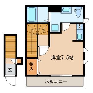 SPAZIO津田沼(1K/2階)の間取り写真