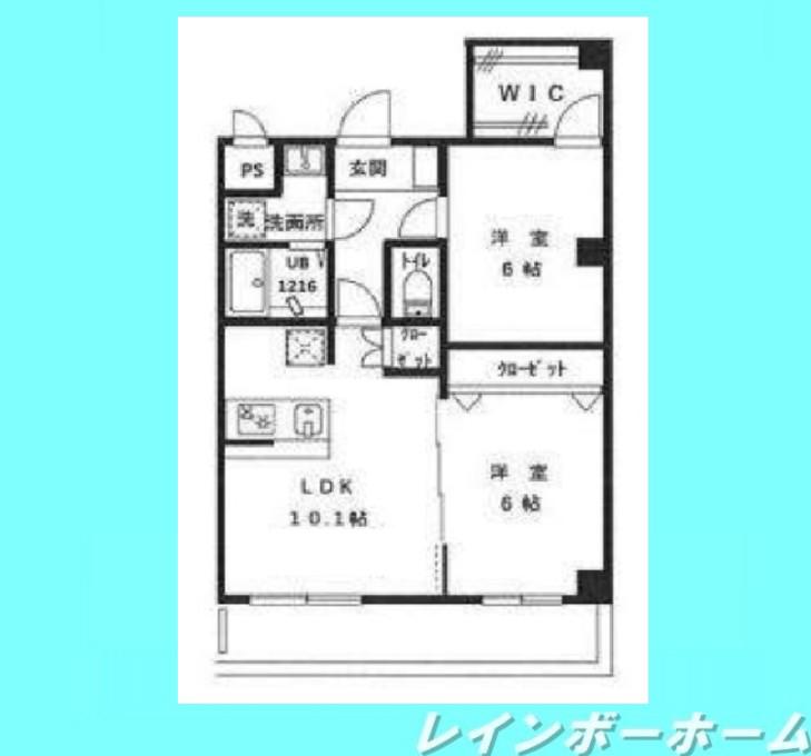 LE・ZIND(2LDK/8階)の間取り写真