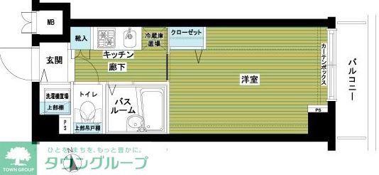 トーシンフェニックス高円寺クアトロ(1K/2階)の間取り写真