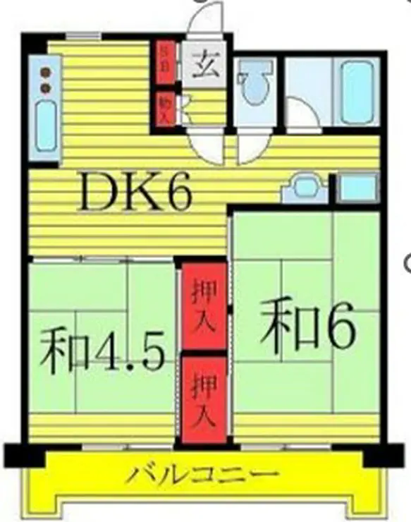 柏瀬マンション 5階階 間取り
