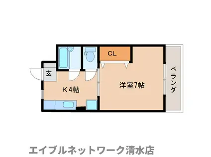 サン・ドマーニ(1K/3階)の間取り写真