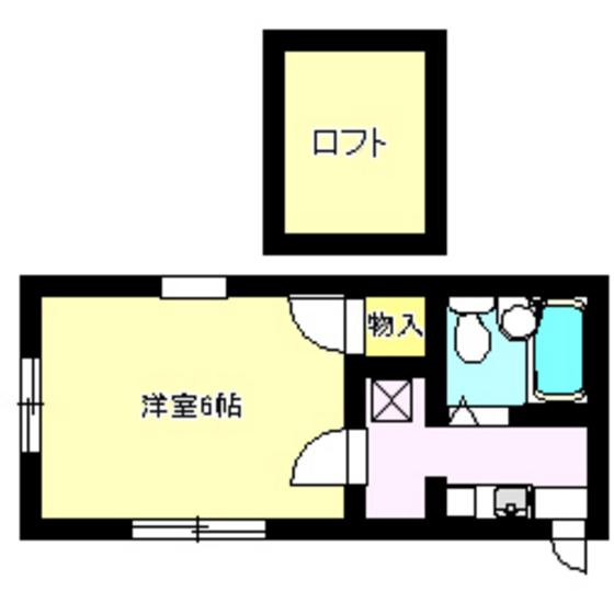 YHドーム(1K/1階)の間取り写真