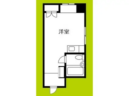 エイワマンション(ワンルーム/4階)の間取り写真