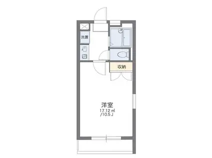 レオパレスIZUMI(1K/2階)の間取り写真