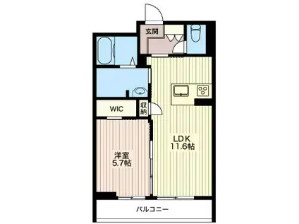 アルテージ錦(1LDK/4階)の間取り写真
