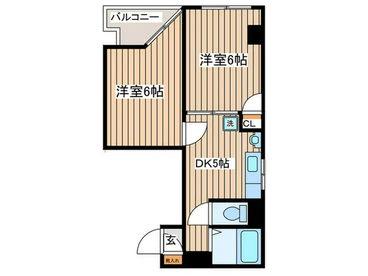 かねさか第二関口マンション 4階階 間取り